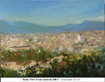 Rome View From Gianicolo Hill-1, Oil on Board